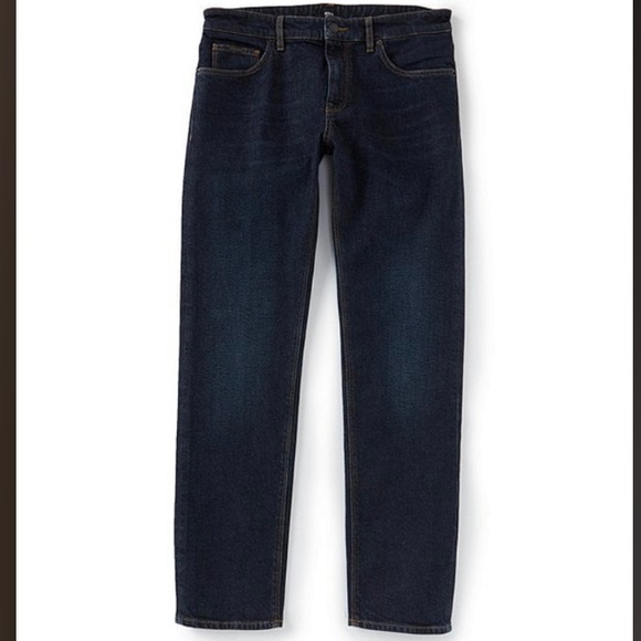 NEW Hugo Boss 38x30 Regular Fit Dark Wash Maine Jeans - Picture 1 of 10